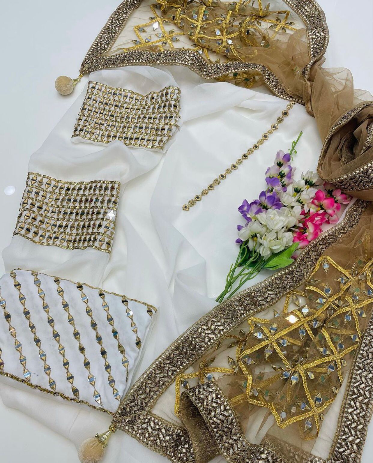 Unstitched Wedding Wear Dress